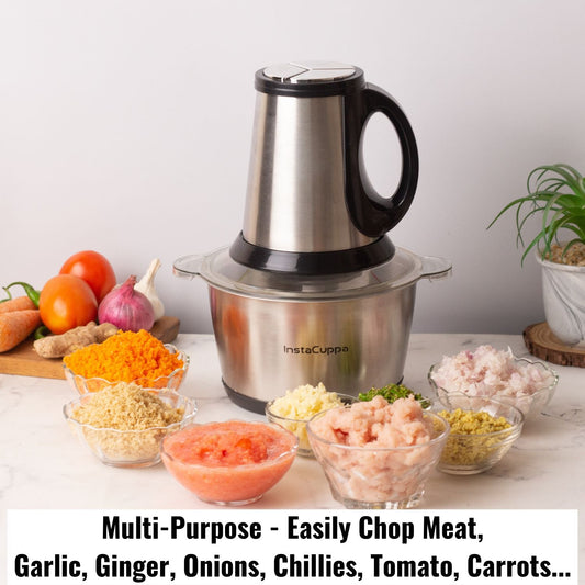 High‑Speed Stainless‑Steel Chopper Machine – 2‑Speed Electric Food Processor